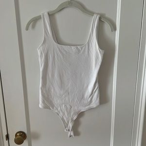 Abercrombie & Fitch NWOT White Square Neck Tank Bodysuit